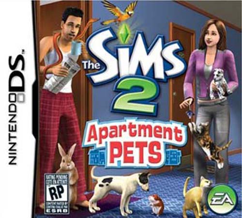 The Sims 2: Apartment Pets box art for Nintendo DS